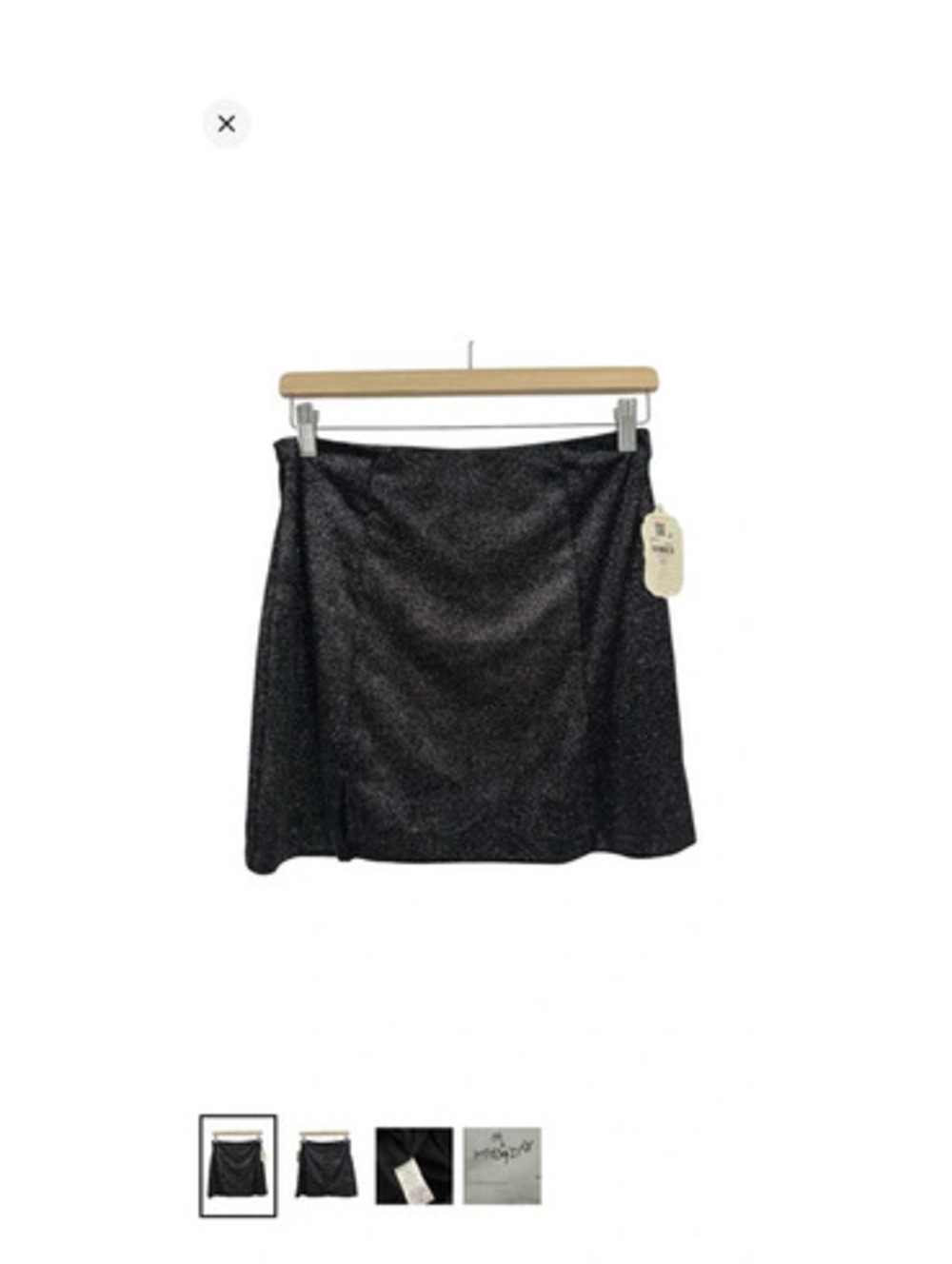 Altar’s State Women’s Black Sparkle Skirt Size M